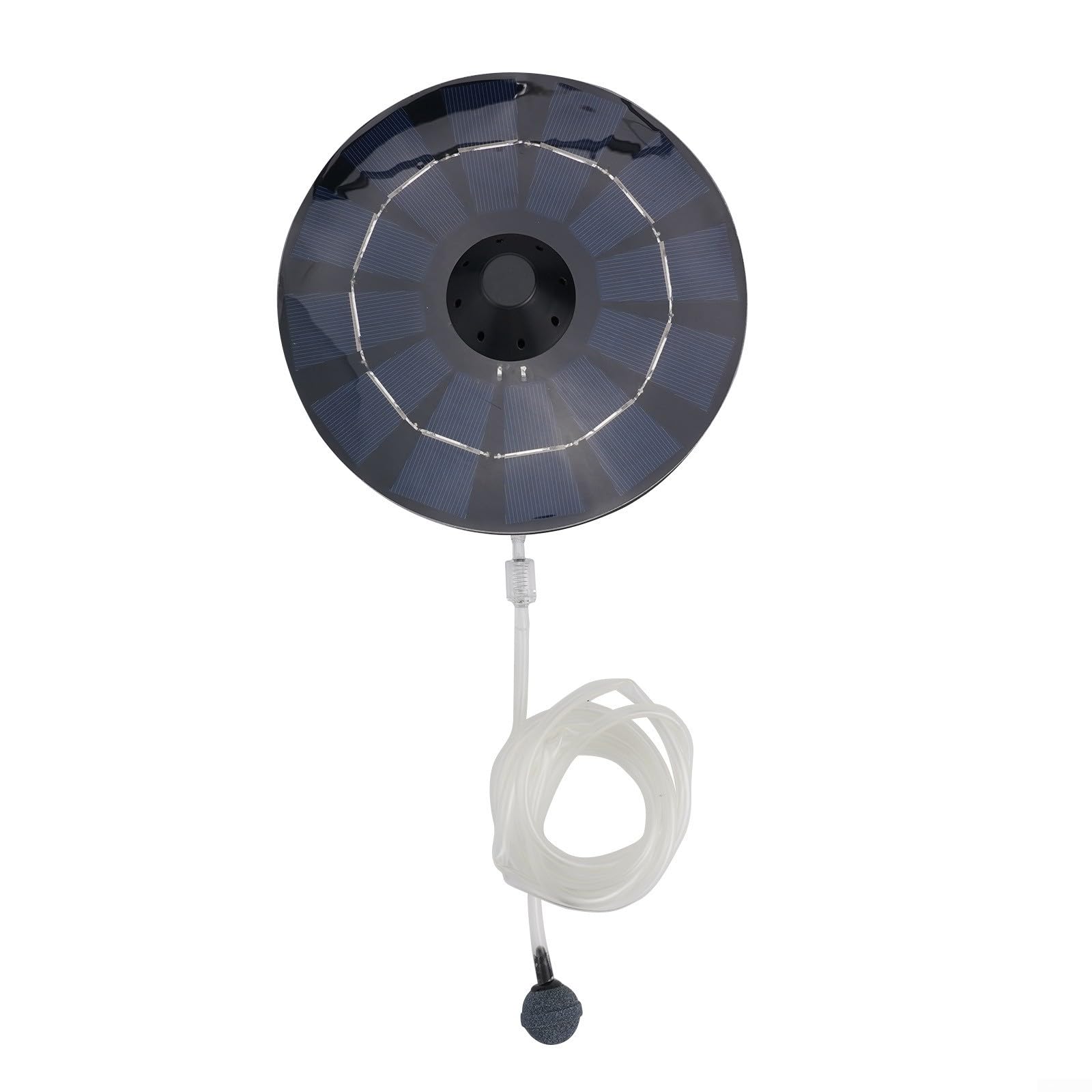 Pompa Aeratore Solare Per Laghetto - 5V 2.5W, Flusso Aria 0.6L/min, Funziona A Energia Solare, Rumore <60dB
