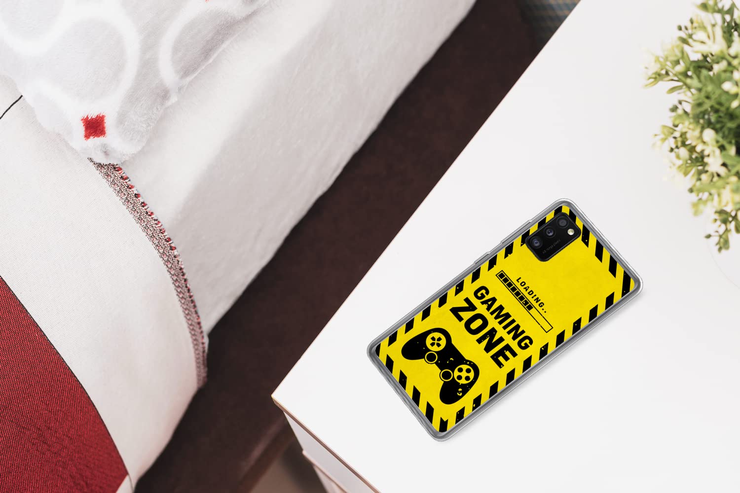 Funda para Samsung Galaxy A41 - Juego - Citas - Mando - Zona de Juego - Juego - Funda de Silicona/Funda Blanda para teléfono móvil
