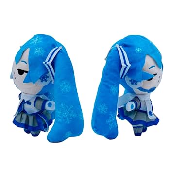 Amazon.com: Hatsune Miku Snow Miku 6” Plush Toy – Light Blue