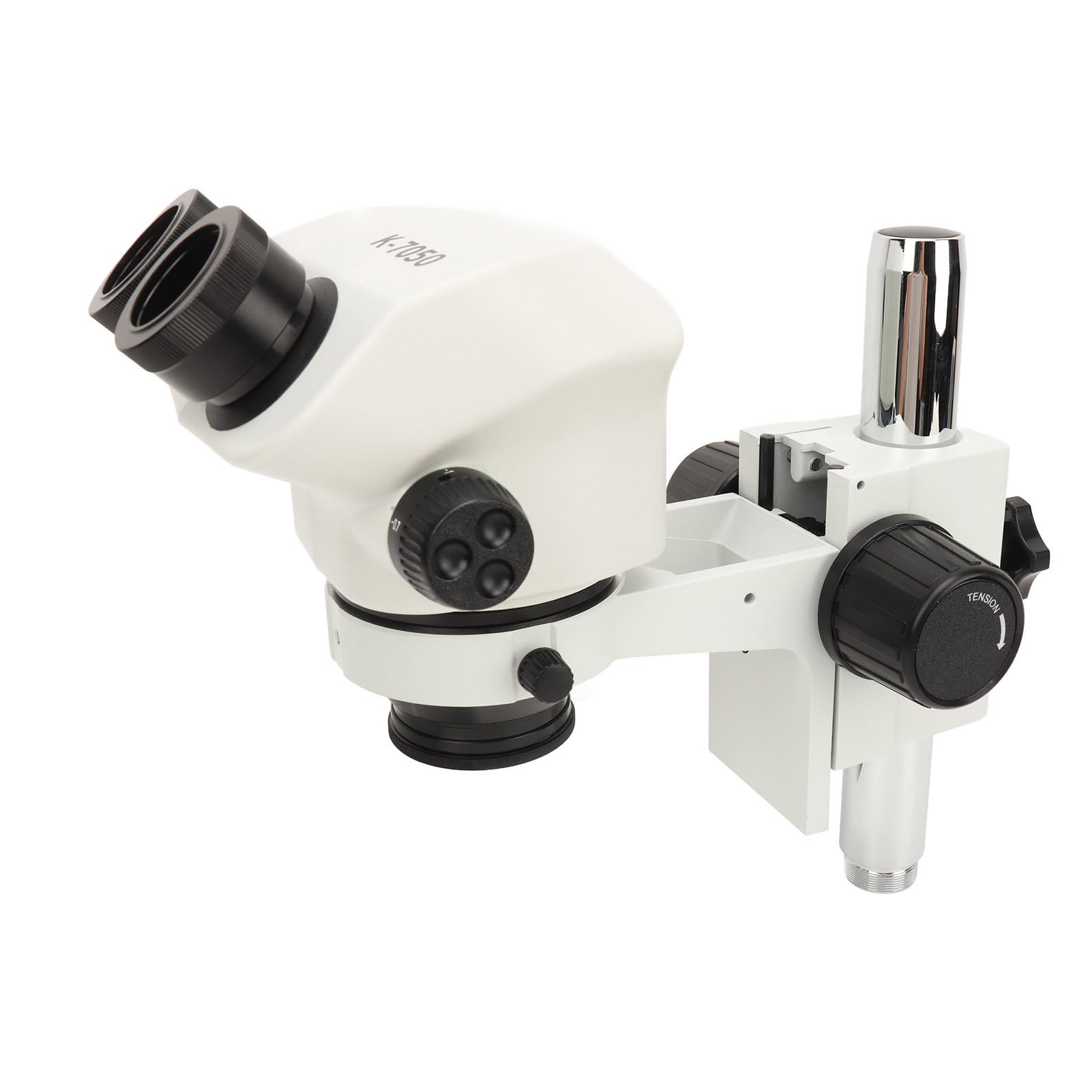Microscopio Estéreo Trinocular, Microscopio de Reparación Electrónica de Silicona ABS con Ocular 10X, Objetivo de 0,7X a 4,5X, Zoom de 7X a 45X, Distancia de Trabajo de 10 Cm para Soldar
