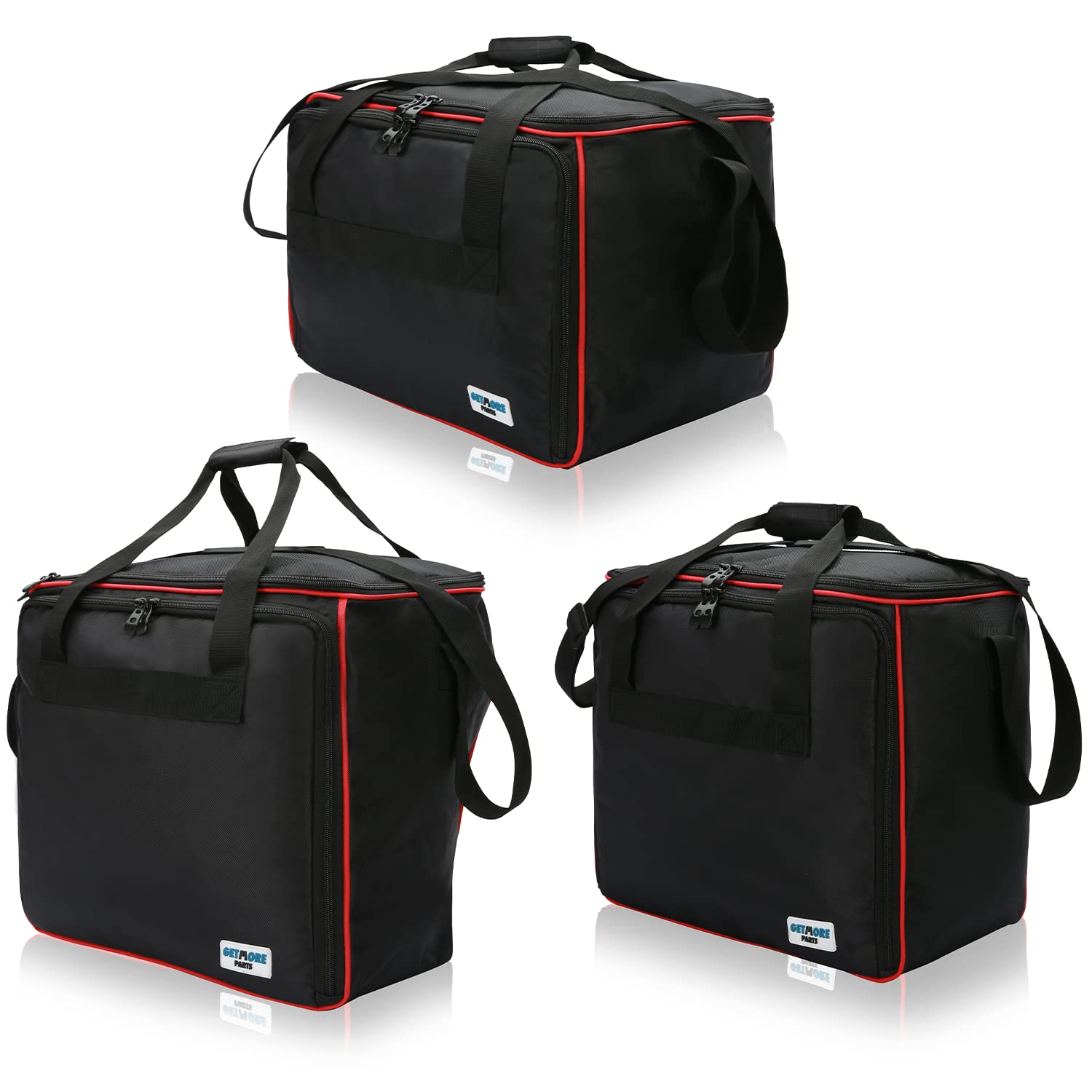 Getmore Parti Borse Interne per Valigie Laterali e Bauletto in Alluminio Ducati Multistrada | 3 Parti | Accessorio Moto | Valigia