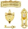 Odoria 112 Miniature Door Knob Knocker Dollhouse Decoration Accessories