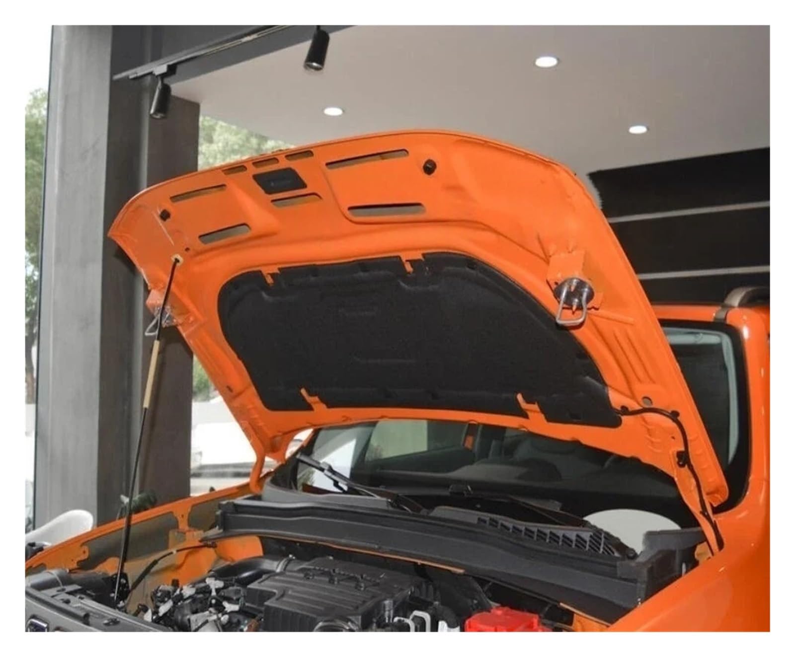 Qopuynh One Color Heat Sound Insulation Cotton For Renegade 2015-2021 Heat Sound Insulation Cotton Front Hood Engine Firewall Mat Pad Cover Noise Deadener