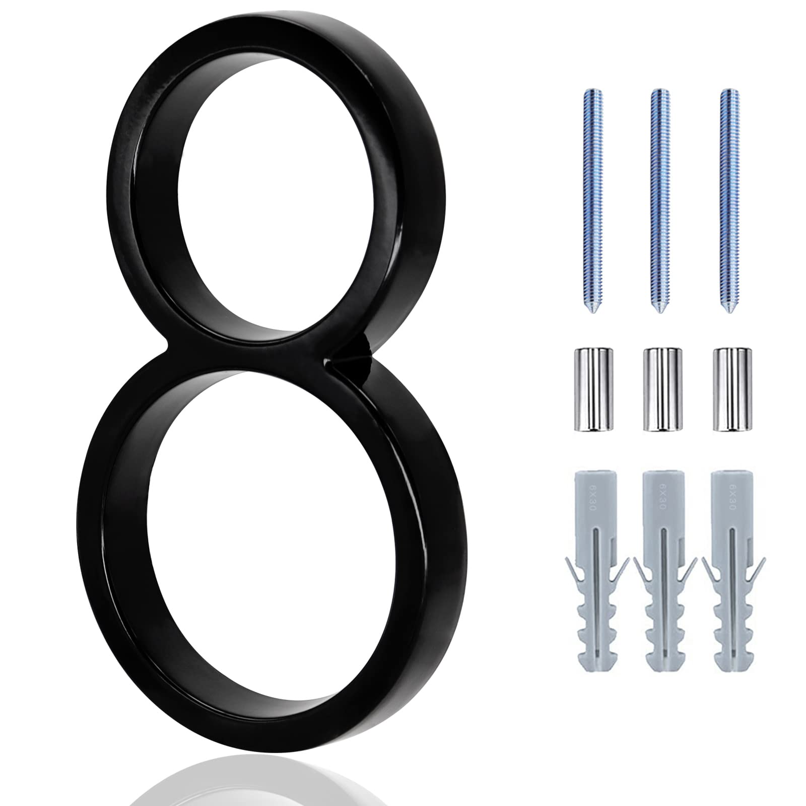 5 Inch Modern Metal House Numbers Black Door Number House Address Letters And Numbers For Outside Signs