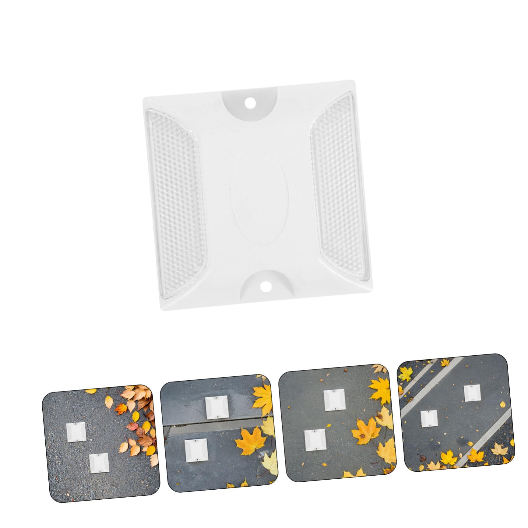 LIFKOME 3 series Reflectores De Entrada Para Vehículos Reflectores De Seguridad Para Cruces Peatonales Marcadores Reflectantes 10 piezas x 3