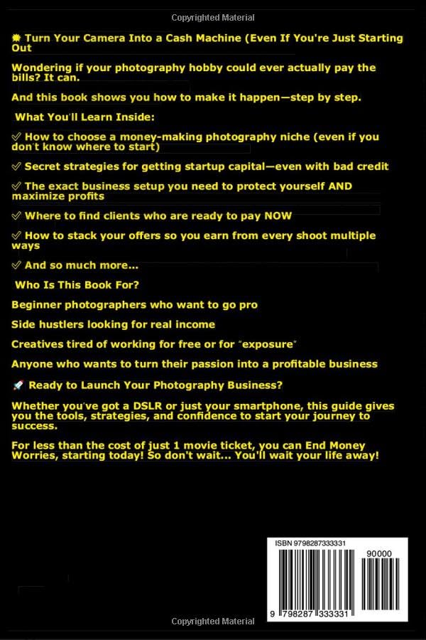 Digital Photography Small Business Startup Book for Beginners: Get Start Up Money, Photographer Business Ideas with this Step by Step Learning Guide - Image 2