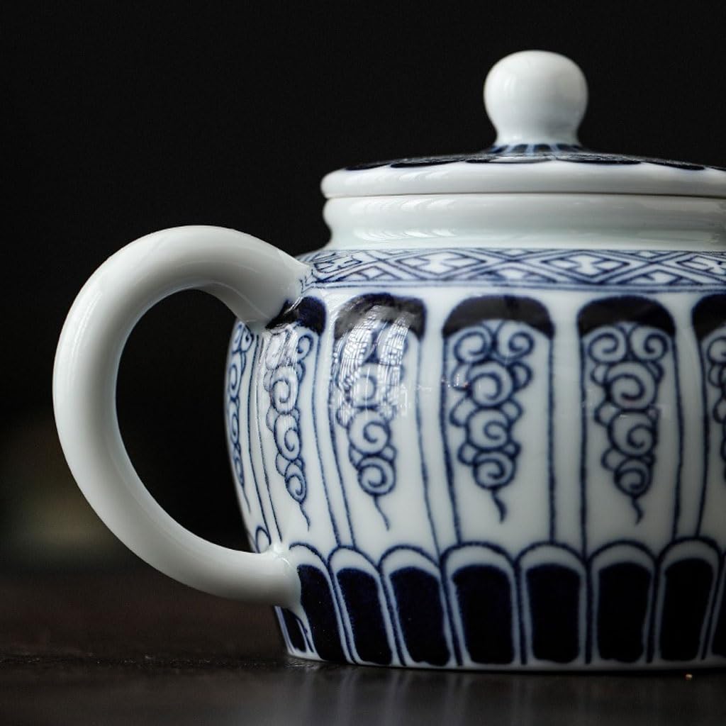 Tetera Hierro Fundido Tetera de cerámica China Retro de Gran Capacidad for el hogar con Tetera con Filtro, Juego de té de la Tarde Simple y Exquisito Juego de Te