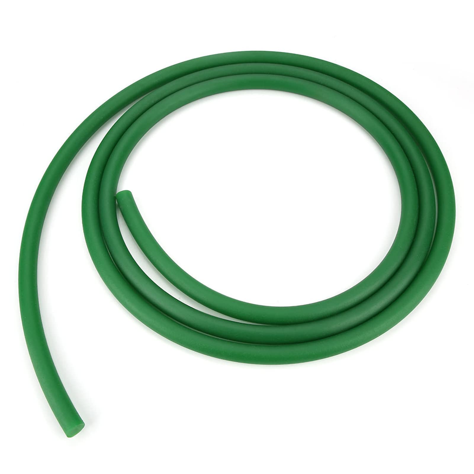 Tissting Cinghia rotonda in poliuretano PU superficie ruvida verde, cinghia di trasmissione per azionamenti, facile installazione e lunga durata, per macchine imballaggio, stampa, (15mm*Zio)