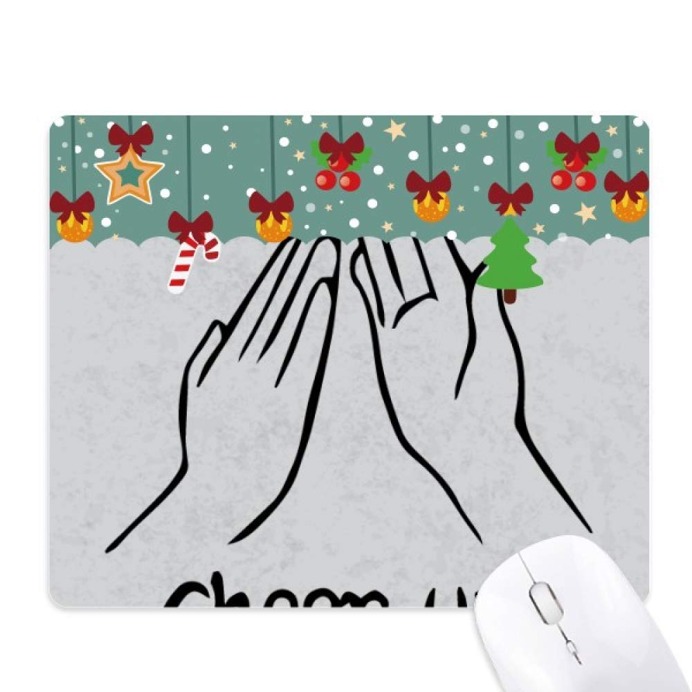 Tapis de souris personnalisé tapis de bureau caoutchouc Black Clap noir
