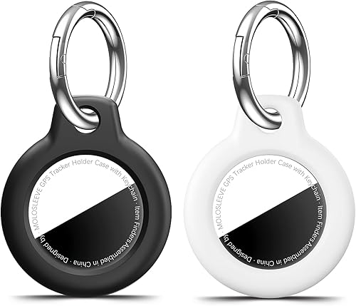 Miniatura 198 de Funda para AirTag con llavero, a prueba de golpes y antiarañazos, accesorios para localizadores GPS, para bolsos y maletas, transparente F5-Clear