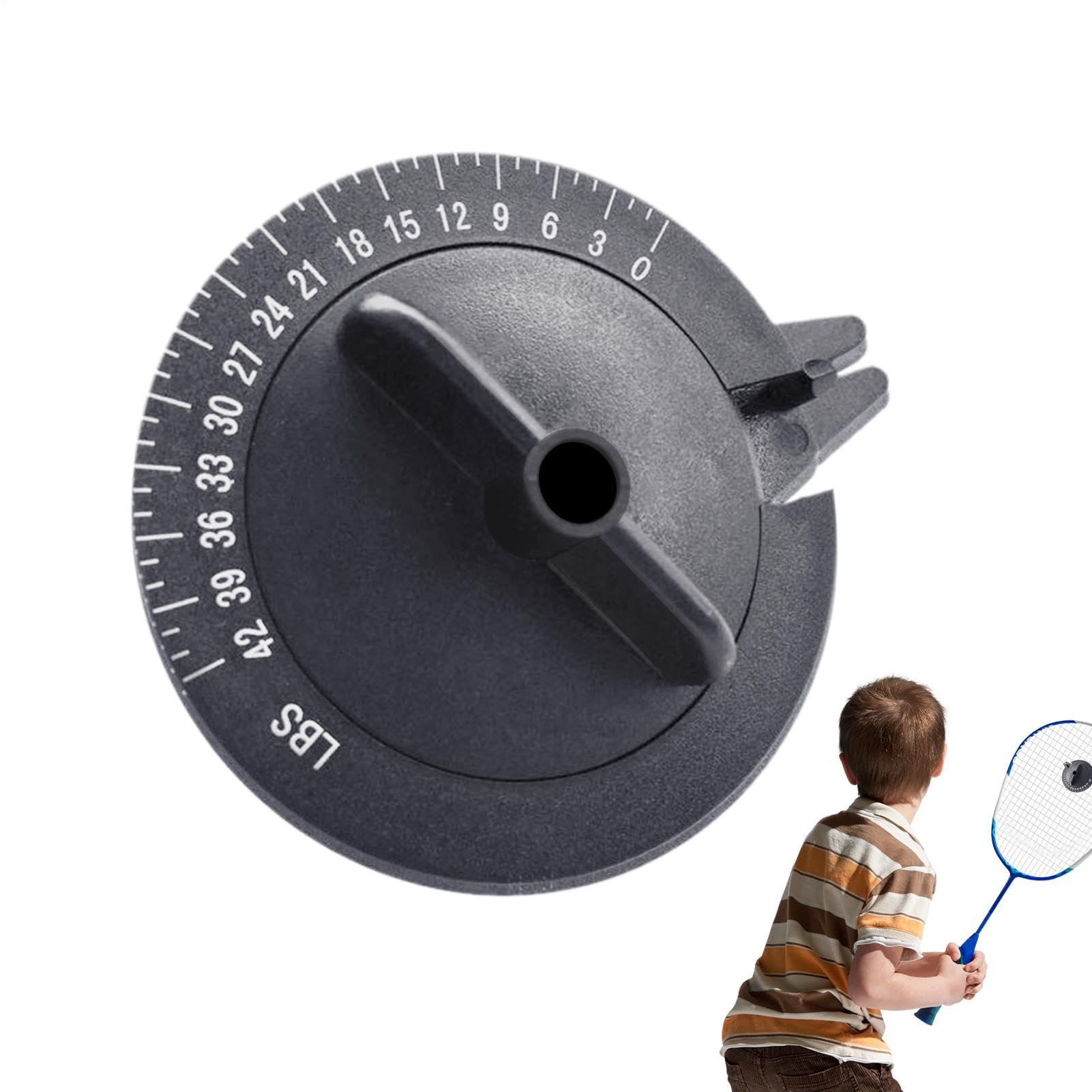 Sport Racket String Tester, Handspannung, Tennis Squash Ball Playing Gear, Accurate Measurement, Tensions Meter für Mother, Father, Schwarz