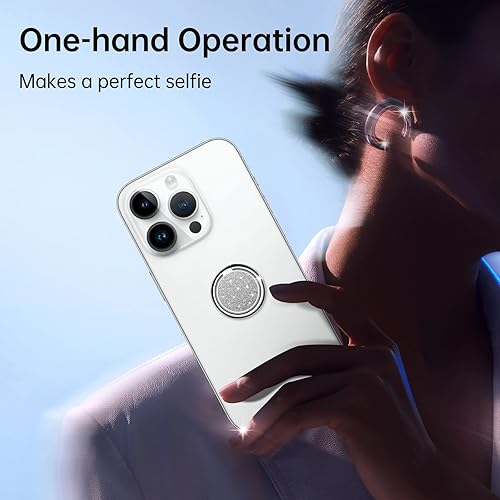 Miniatura 5 de Syncwire Soporte de anillo para teléfono celular, soporte de anillo de dedo brillante con rotación de 360 para soporte magnético de automóvil,