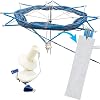 Winding Machine, Winding Knitting Machine Fiber String Line Ball Hand Operated Swift Yarn Winder, Manual Wool DIY Sewing Accessory for Coils(DY018)