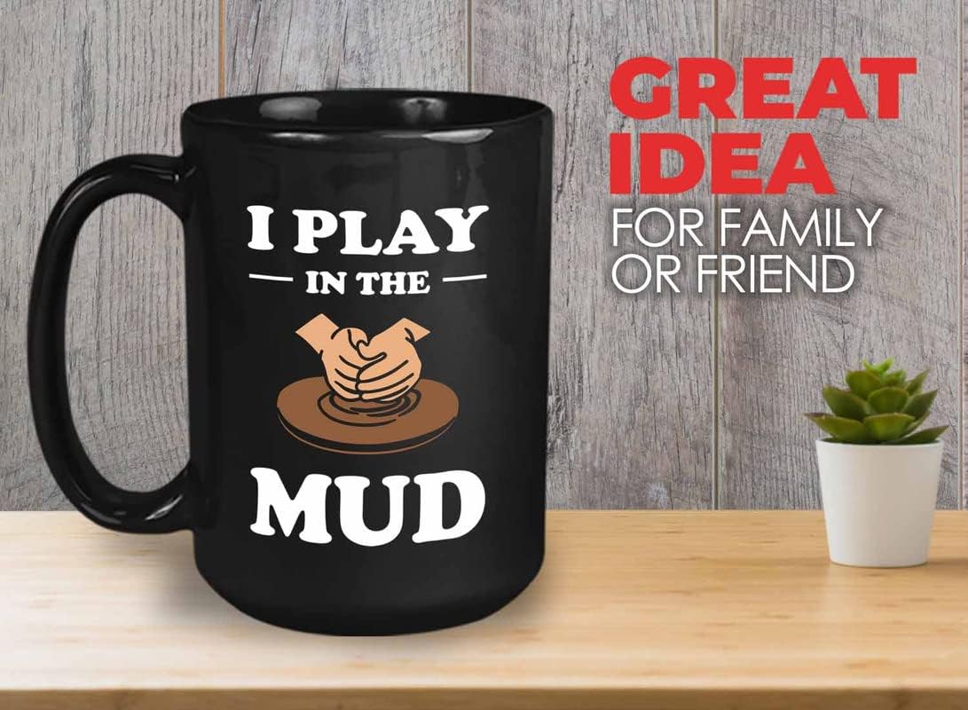Bubble Hugs Pottery Coffee Mug 15oz Black - Play in the Mood - Pottery Lover Ceramic Artist Potter Ceramicist Pottery Teacher Funny Clay Artist Ceramist Craftsman