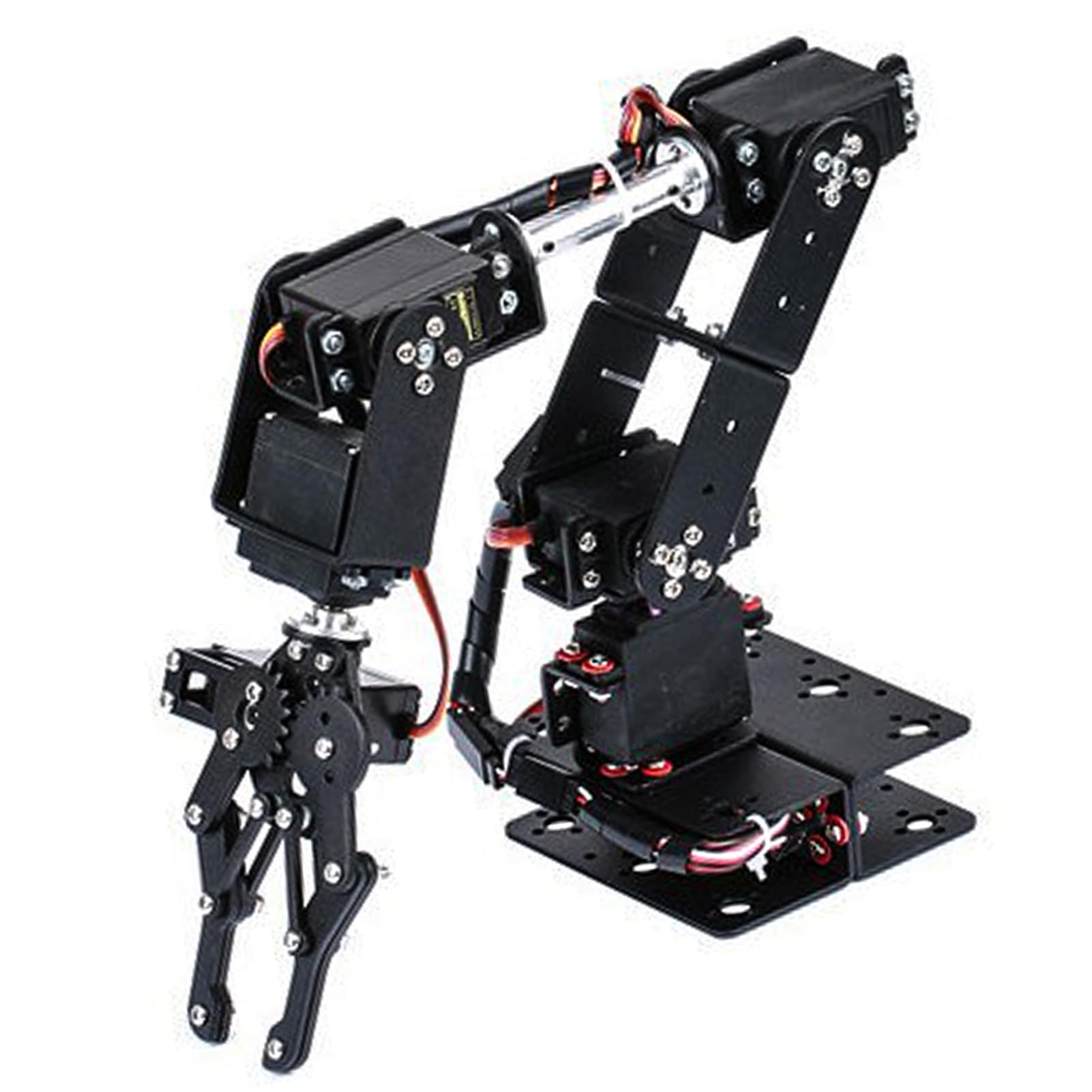 Zestaw Ramienia Robota 6DOF, ramię Mechaniczne z 6 Serwomotorami Aluminiowa Rama do Projektów Edukacyjnych DIY Nauczanie Uniwersyteckie