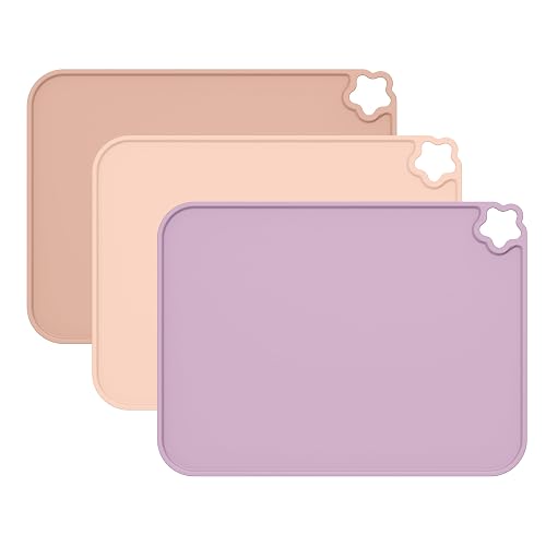 Silicone Placemat for Toddles Kids Non-Slip Reusable Portable Kids Placemats