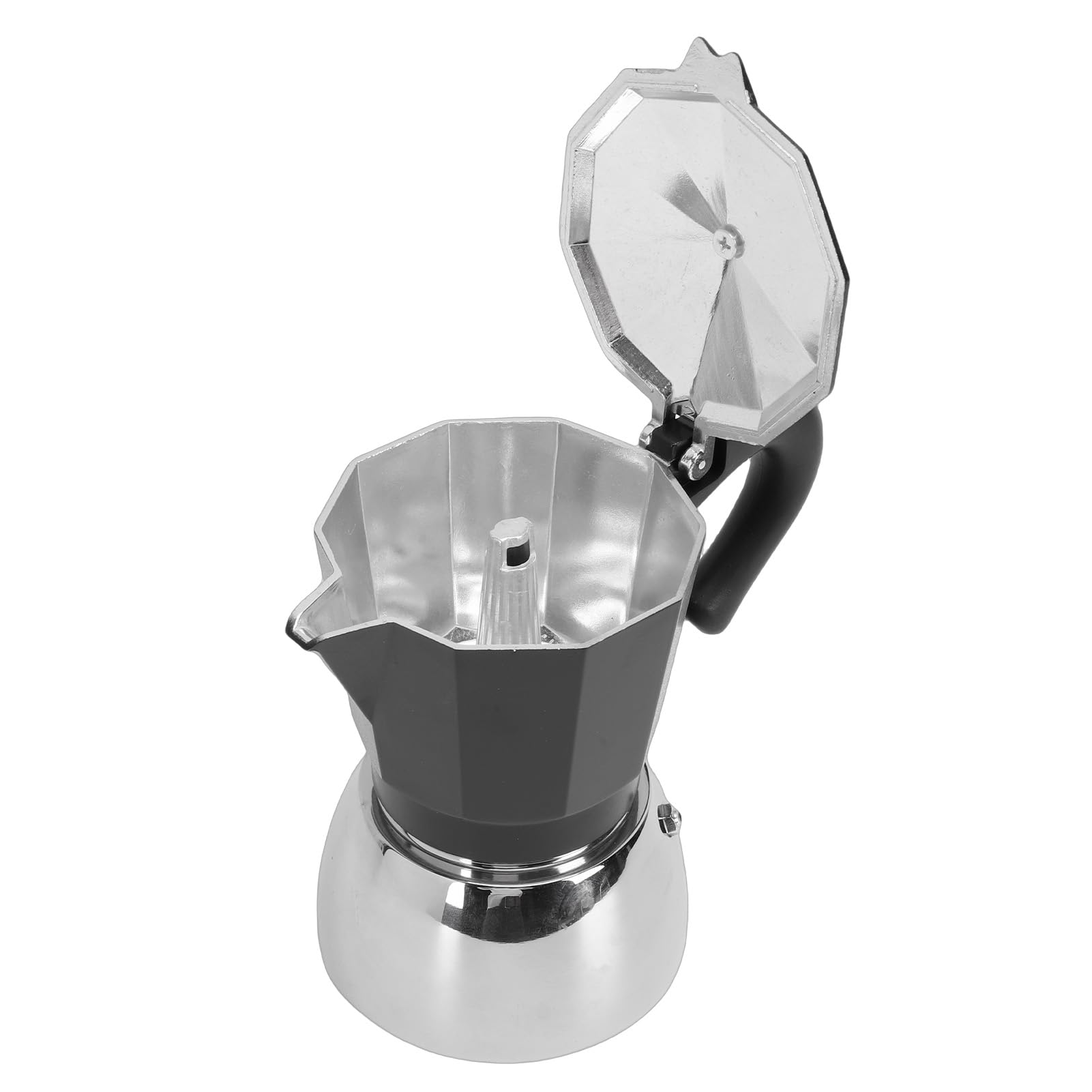 Fdit Italiana Moka 3 Tazas, de de Inducción 300ml de Aluminio para Estufa de Gas y Eléctrica