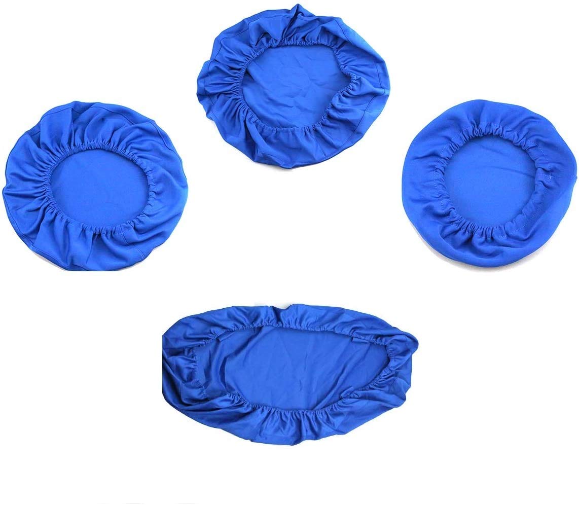 Orilao Deep Blue 4Pcs/Set Protective Full Dental Chair Cover - Elastic Waterproof Protective Case Pu Leather Dental Chair Seat Cover Headrest Backrest Protector Dentist Equipment (, Average Size)