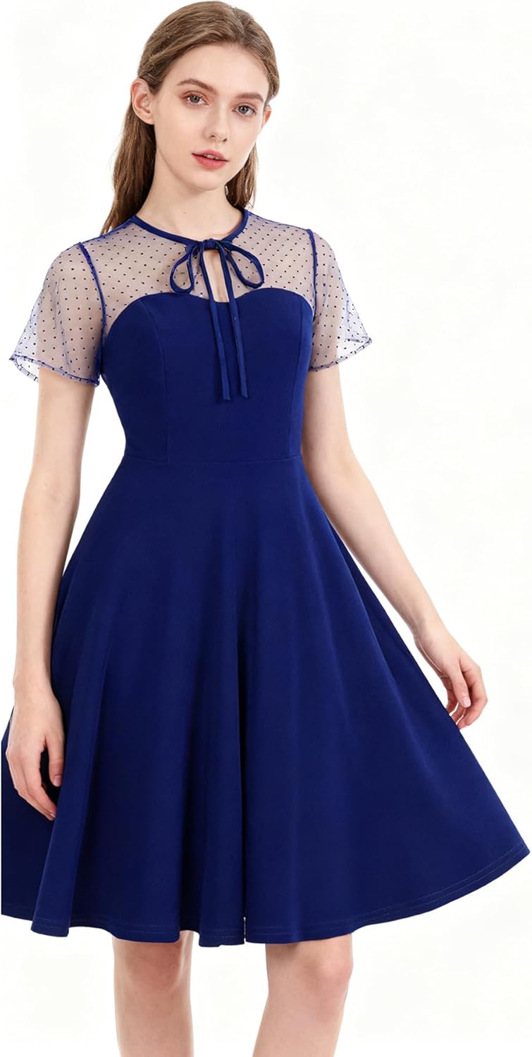 Plustrong Womens Mesh Illusion Swing Gothic Cocktail Togo | Ubuy
