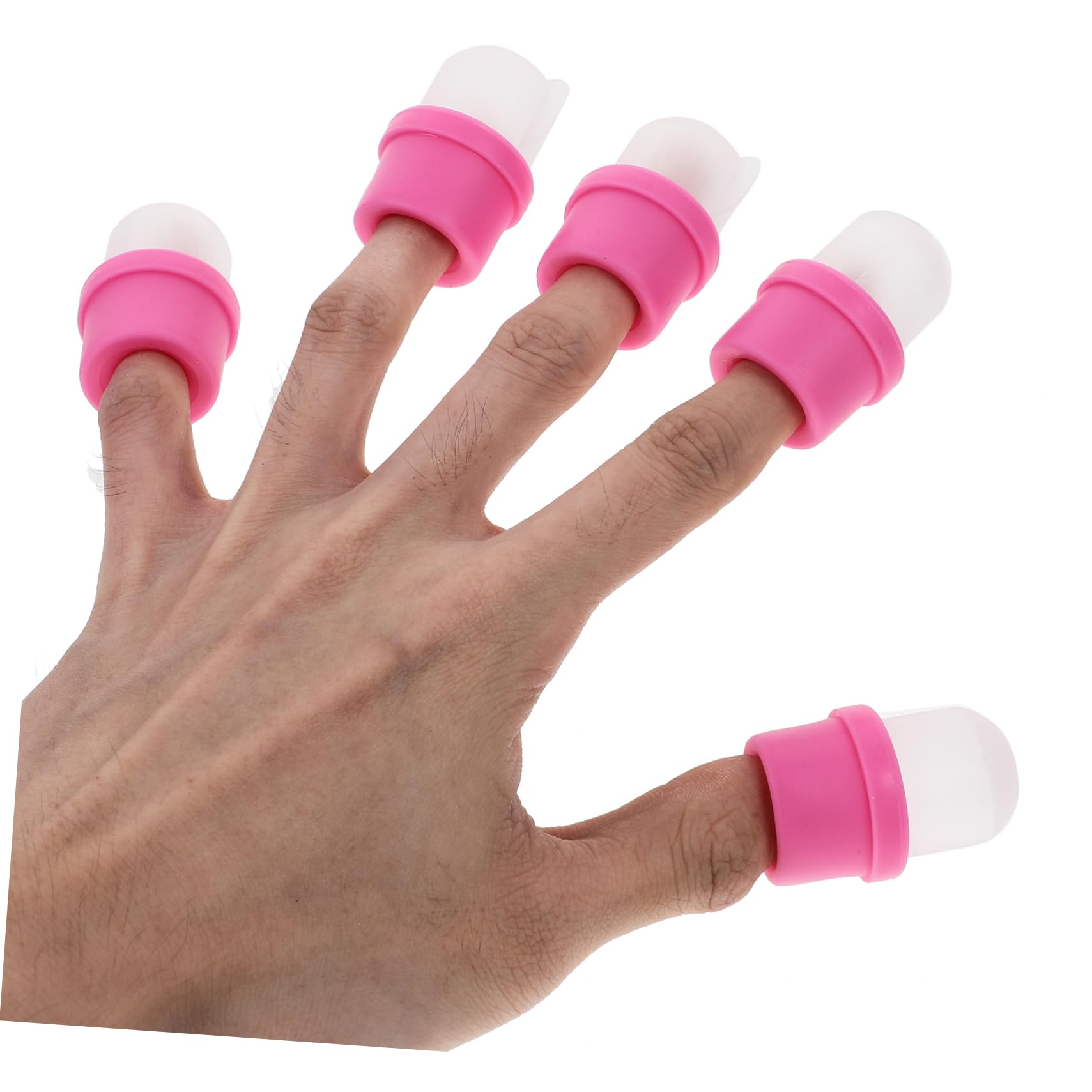 SOESFOUFU Nail Soaker Cup Gel Remover Wrap Tool 20pcs Nail Art Soak off Caps for Travel