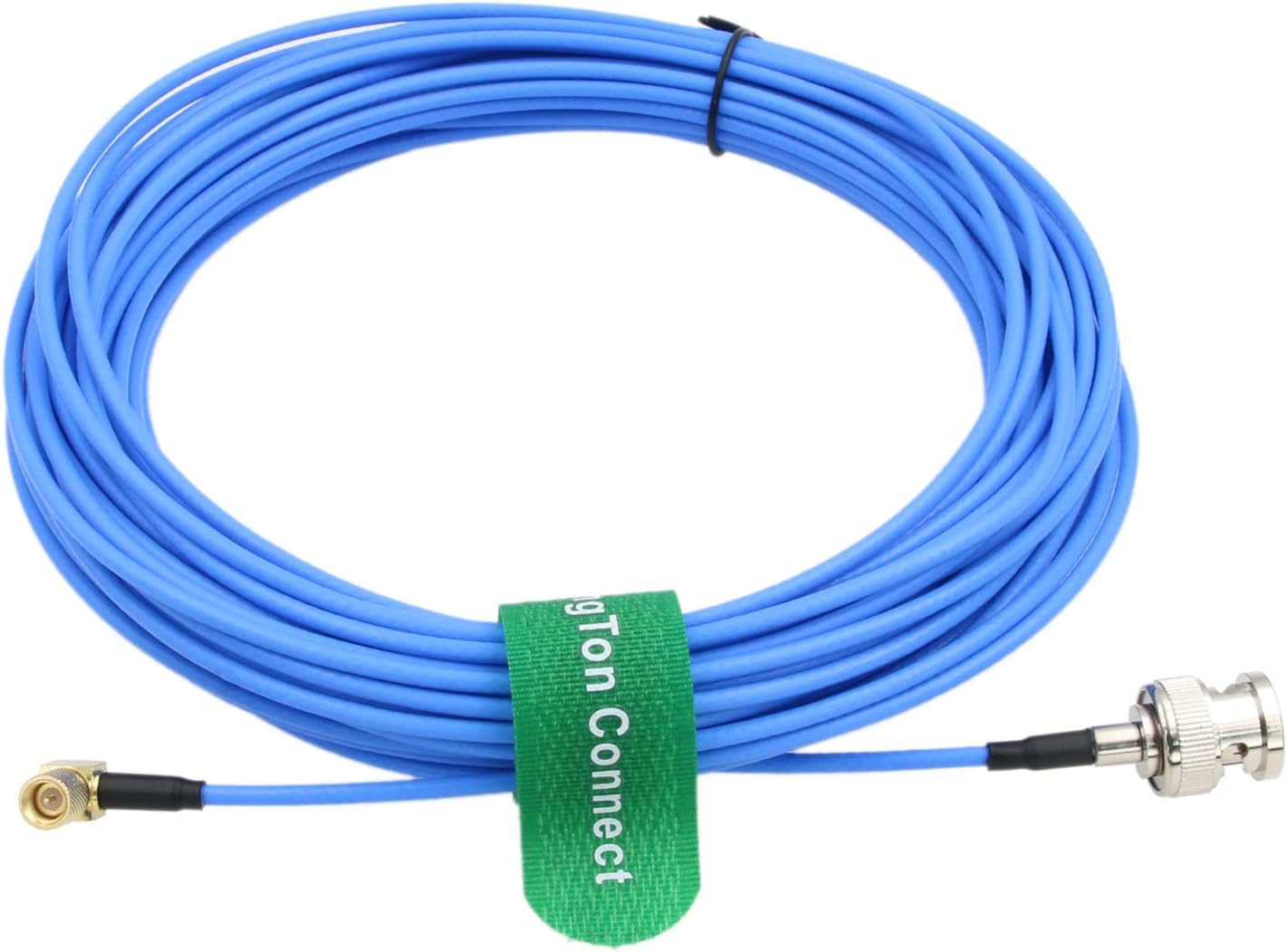 Acceleration Sensor Vibration Test Cable BNC to Microdot 10-32 UNF for Transducer Acoustic Accelerometer Signal 15M, Male 50 Ohm RF Coax 90-Degree Right Angle