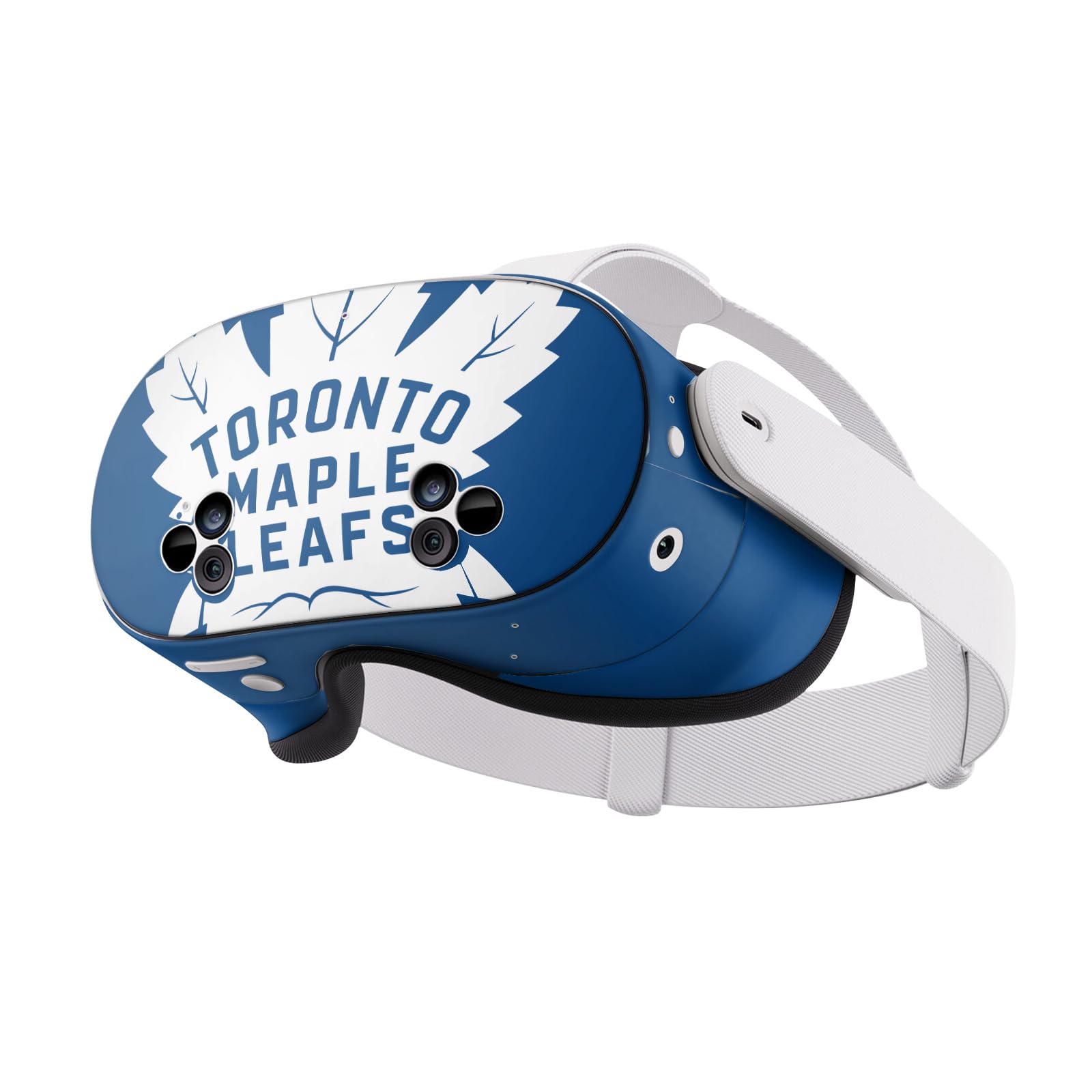 Head Case Designs Officially Licensed NHL Oversized Toronto Maple Leafs Vinyl Sticker Skin Decal Cover Compatible with Meta Quest 3S