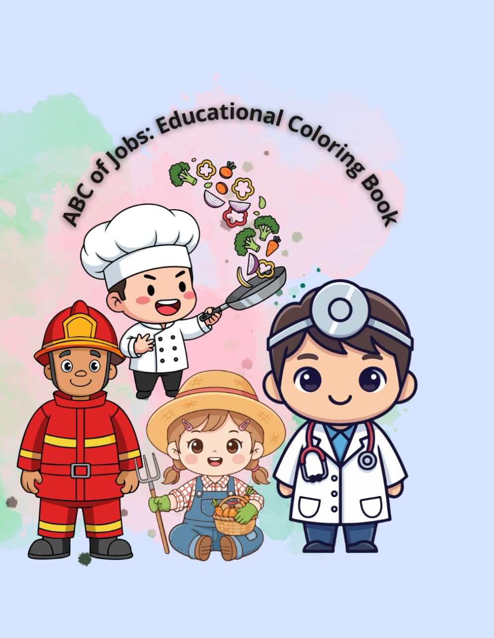 ABC of Jobs: Educational Coloring Book