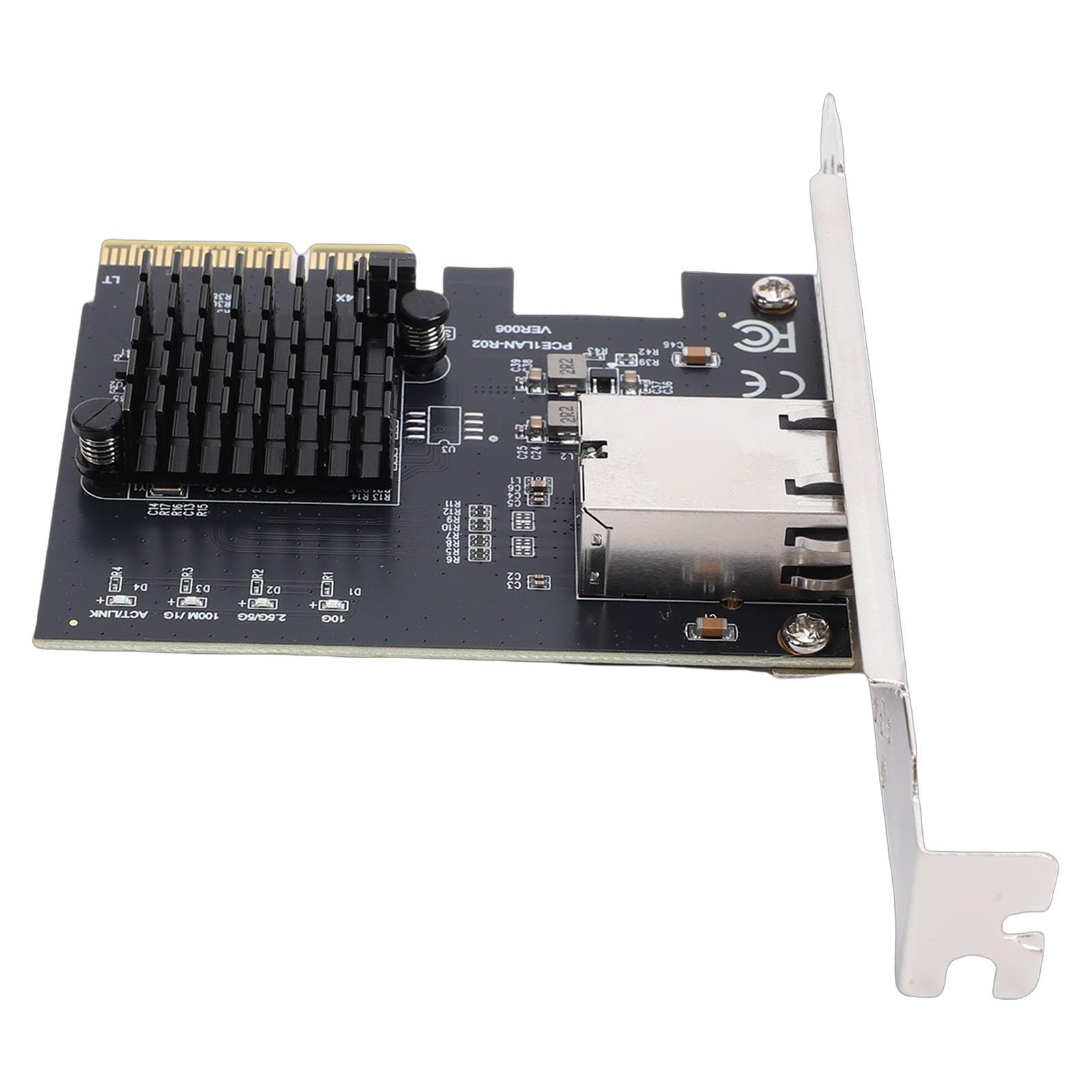Jectse Scheda di Rete Gigabit PCIe 4X, Adattatore Ethernet da 10 Gbps con Controller RTL8127AT per Data Center NAS PC Server Desktop
