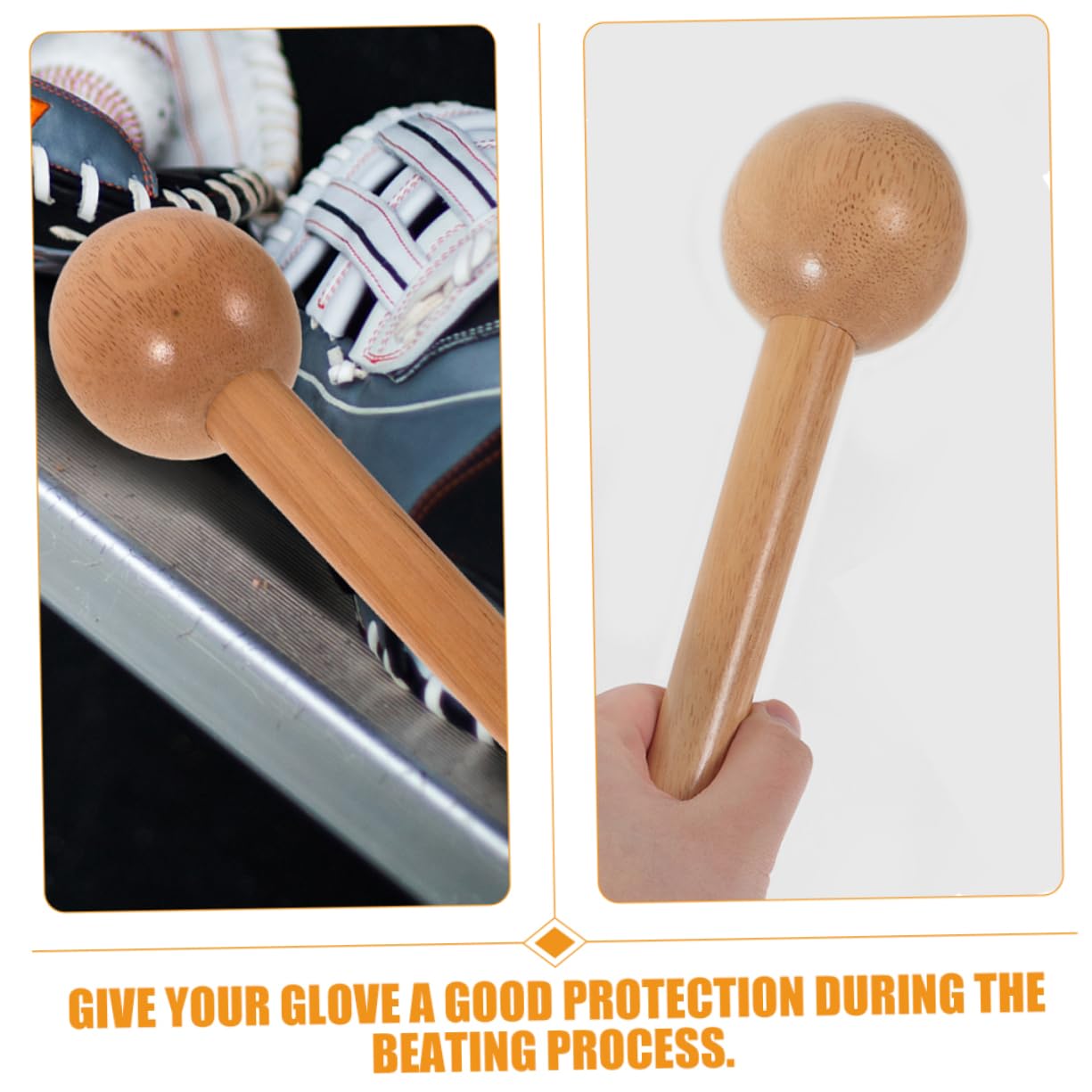 VANZACK 2pcs Baseball Glove Mallet Glove Mallet Shaper for Youth Catchers Mitt