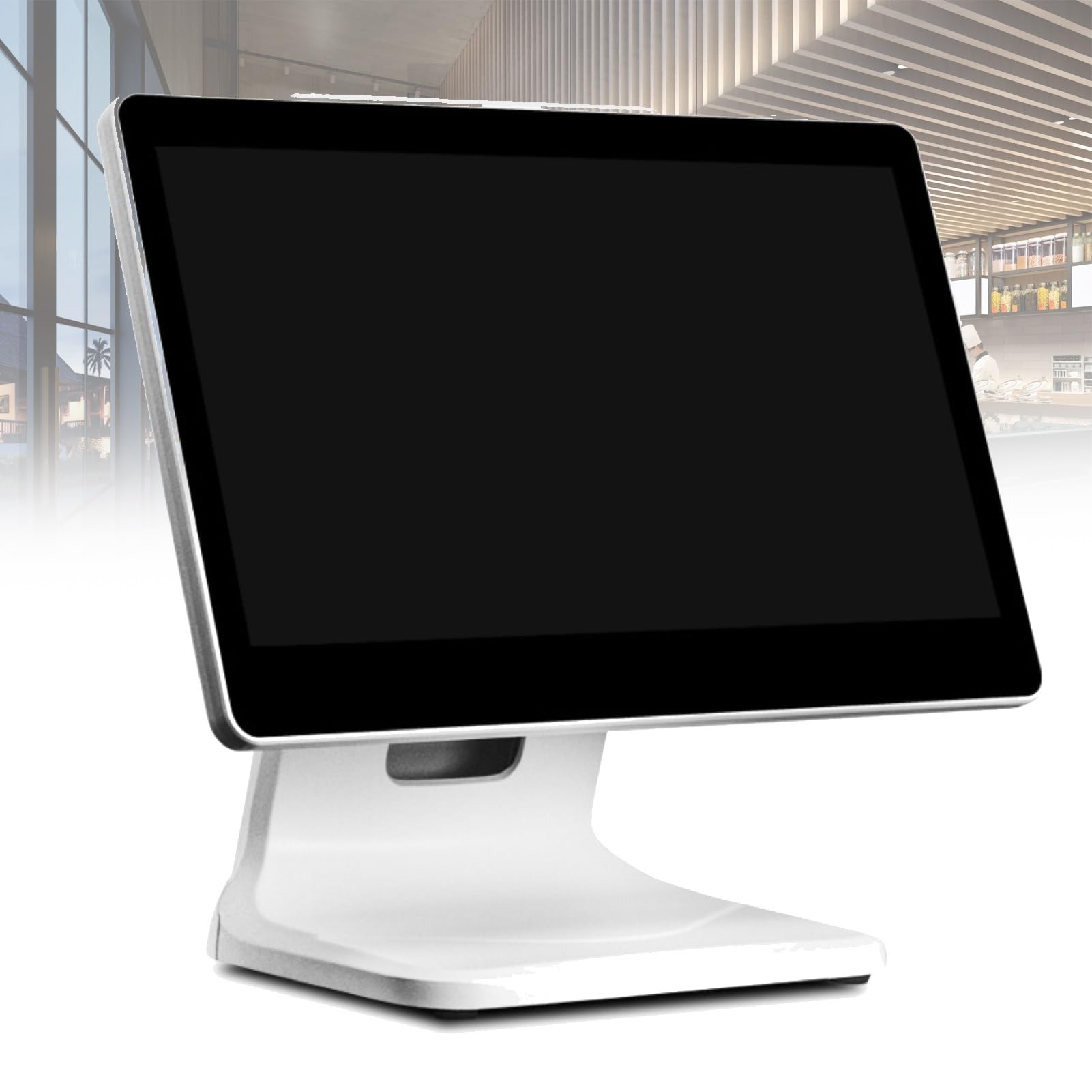 15-calowy pojemnościowy monitor wielodotykowy z podświetleniem LED, płaski, bezszwowa konstrukcja, wejścia VGA i USB, do biura, sklepu detalicznego, restauracji, baru, siłowni, mag