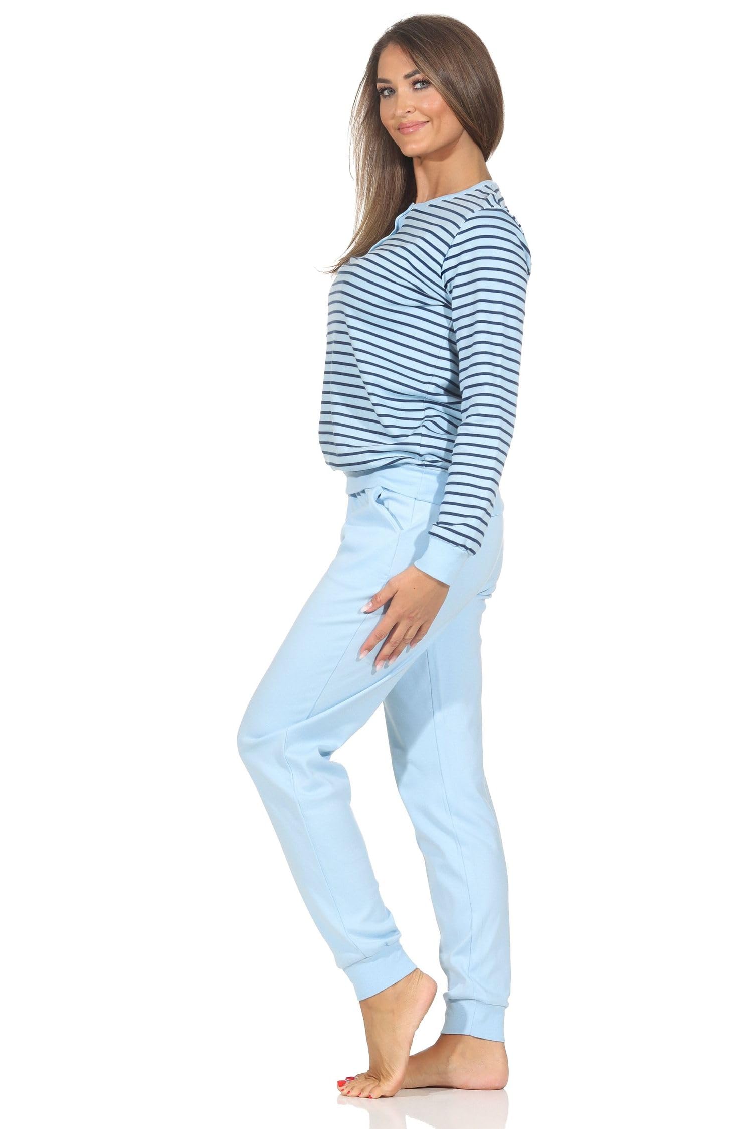 Normann Pyjama pour femme en qualité Interlock douillet, également en grandes tailles