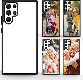 Sublimation Blank Case for Galaxy S25 Ultra | 5 Piece,with Soft TPU&Hard PC&Printable Aluminum,DIY Custom Phone Cover,Shockproof,Anit-Slip