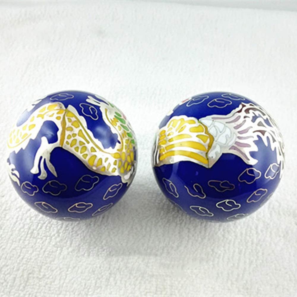 Palline Antistress per Adulti, Palline Baoding Palline Antistress per Adulti Palline per Esercizi Cinesi 2 Pezzi Palline per Massaggio alle Mani/Esercizi per Le Mani Stre