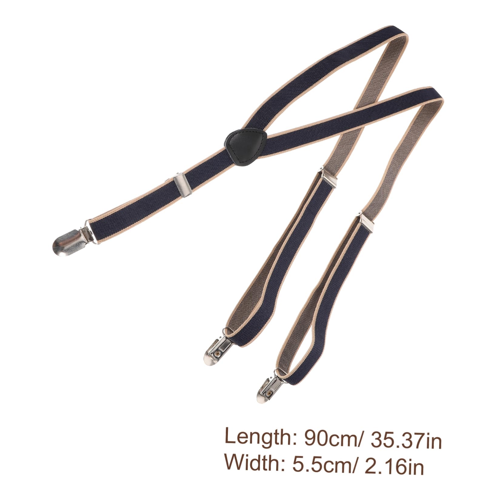 BESPORTBLE Men's Suspenders for under Clothing Elastic Y-back Suspender Clip for Jeans