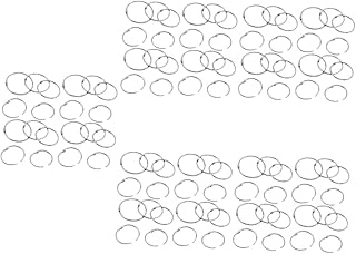 Ciieeo 500 Pçs Anel De Encadernação Coração Disco Anéis De Metal Para Cartões Anéis De Encadernação Articulados A5 Espiral Caderno Chaveiro Anéis De Encadernação Anéis De Livro Anéis De