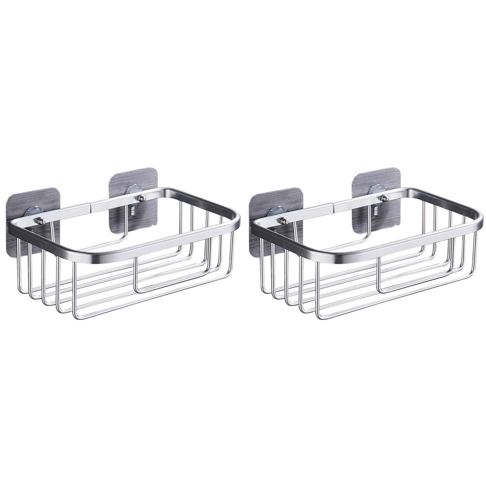Hndhbfgrt 2X Bathroom Shower Shelf Holder Aluminum Corner Storage Rack Shampoo Soap Cosmetic Shelves Wall Mounted Kitchen