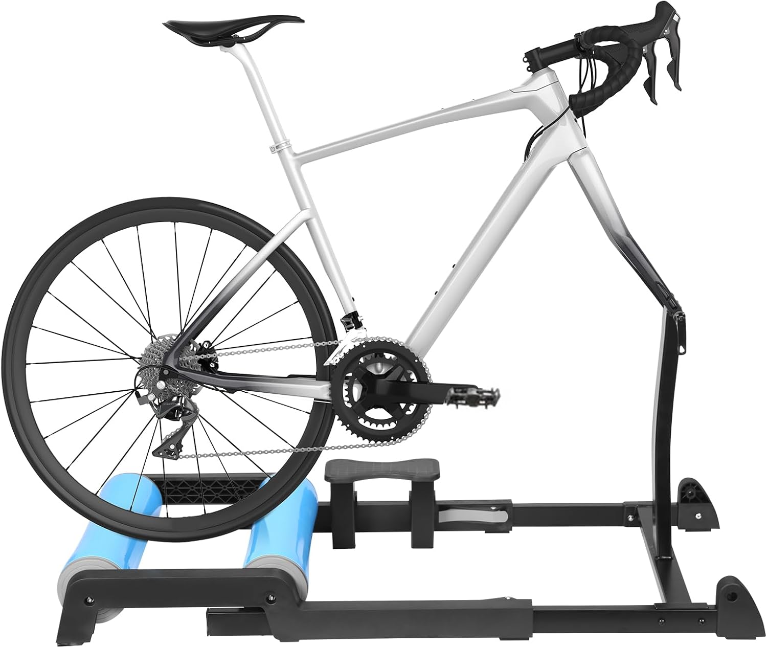 Indoor Retractable Bicycle Rollers Cycling Train Platform Roller Detachable Enhance Balance Bicycle Rack Bike Trainer Stand Anti-Slip Racing & Strength Training Equipment