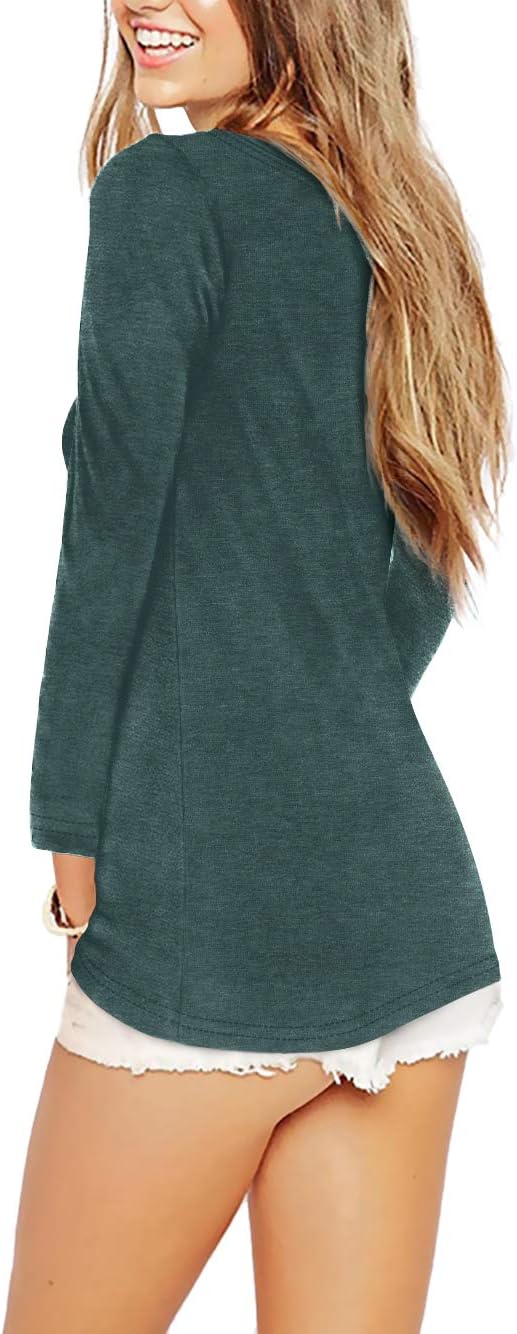 Beluring Women Shirt Short Sleeve Crew Neck Summer Soft Long TshirtsTee Tops Blouse - Image 2