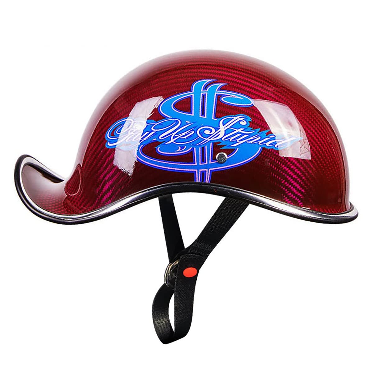 Motorradhelm Retro Halbschalenhelm Rollerhelm Motorrad Scooter Mütze