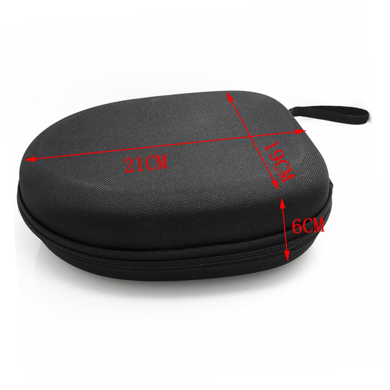 HOMSFOU 2stücke Kopfhörer Aufbewahrungstasche wasserdichte Hardcase Box Außenmaterial Zum Schutz Von Kopfhörern Inklusive Netzbeutel Für Kabel Schwarz