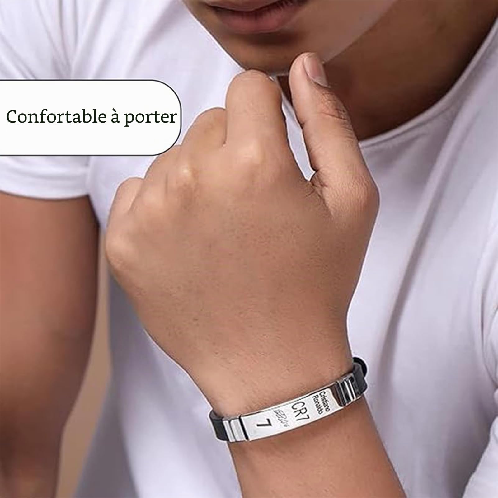Ensemble collier et bracelet football, chaînes pour garçons, bracelet pour garçon, collier maillot, cadeaux pour les fans football, cadeau d'anniversaire