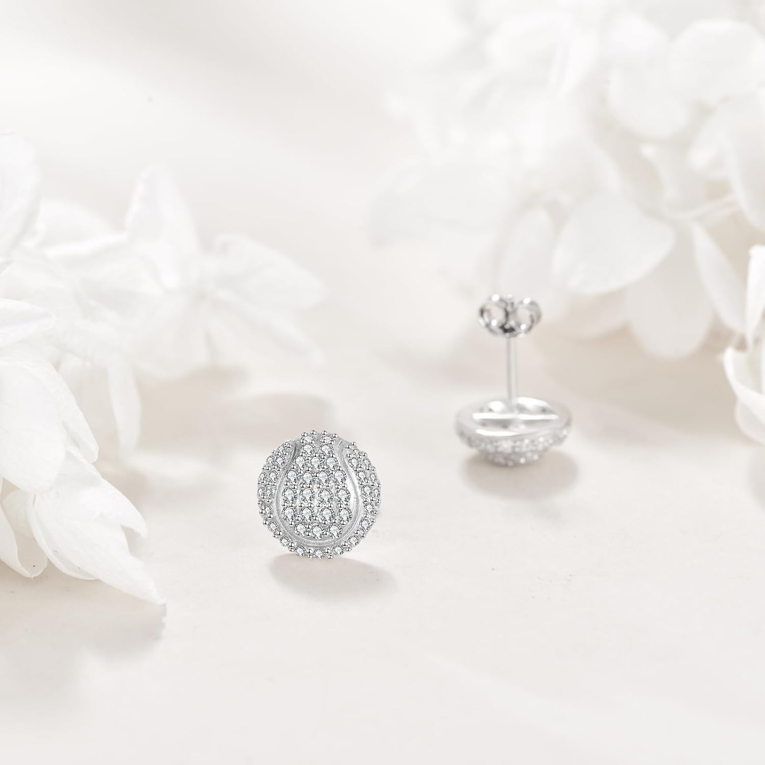 Sports Earrings Sterling Silver Sports Stud Earrings Baseball/Football/Golf Earrings Dangling Jewelry Gifts for Women - Image 4