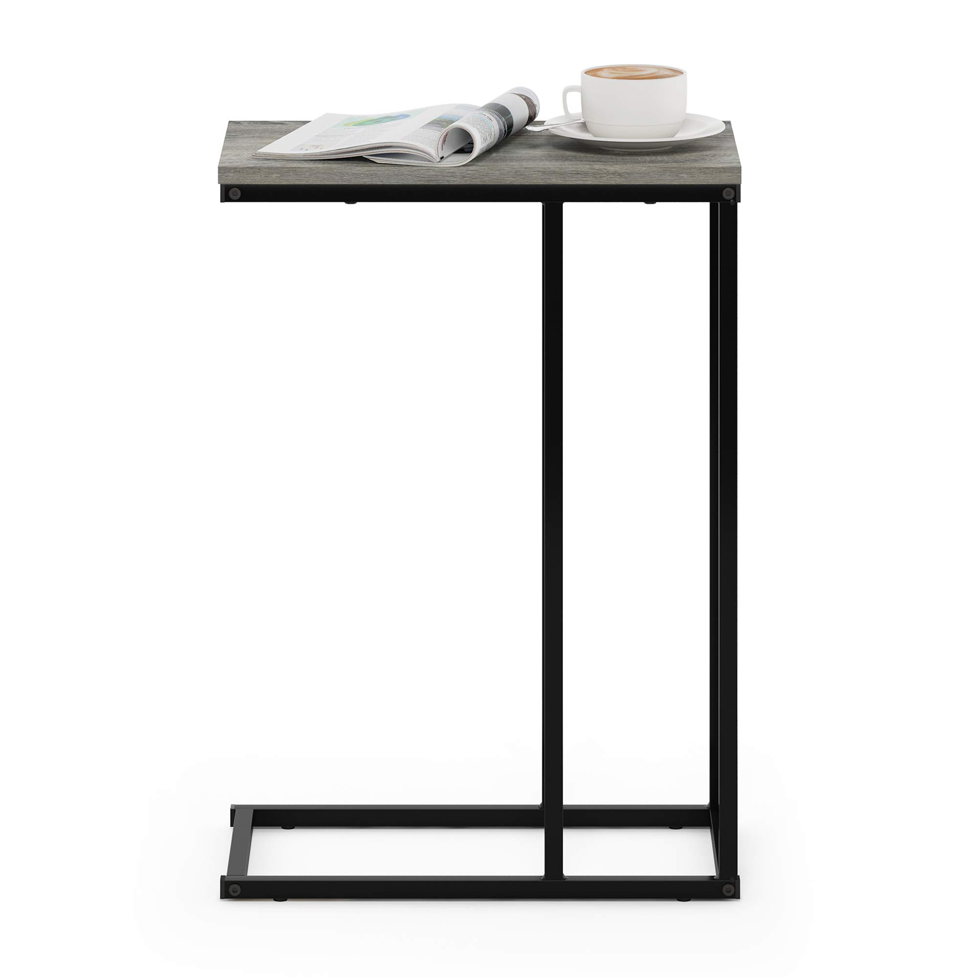 Furinno Camnus Table d'Appoint Modern Living pour Canapé, Chêne Français Gris, One Size