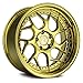 AodHan Wheels Rim DS-01 19x9.5 5x114.3 73.1CB +22 Gold Vaccum w/ Chrome Rivets