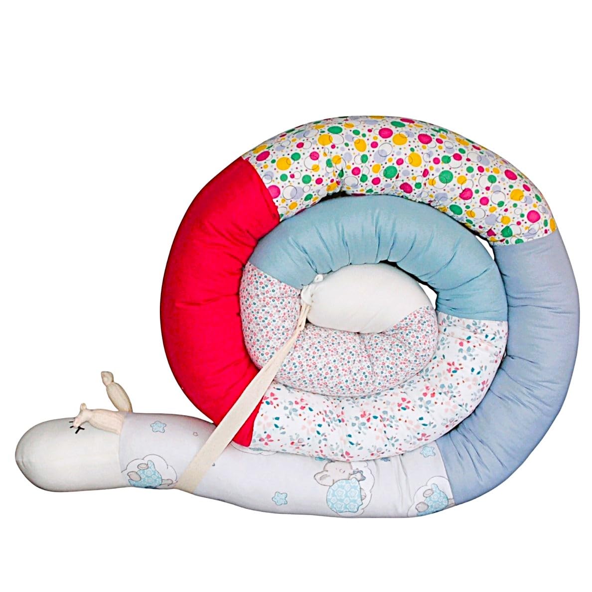 Generisch Bettschlange/Bettschnecke XXL (Motiv Fuchs/Hase/Igel) Länge 250cm ** personalisierbar**Seitenschläferkissen