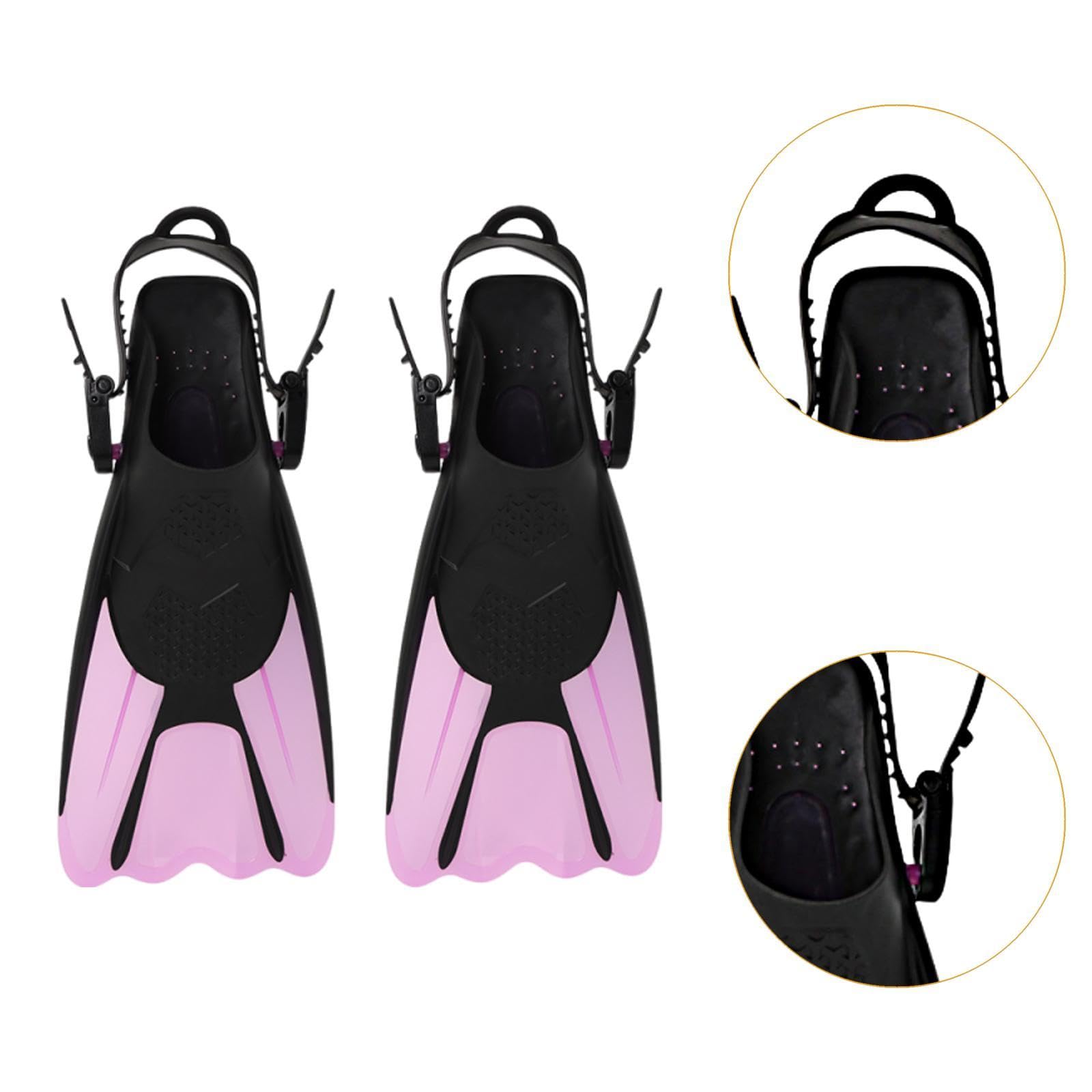 Amagogo Aletas de Buceo, Aletas de Snorkel, de Buceo y Snorkel Resistentes y Ligeras con Correa Ajustable para Viajes.