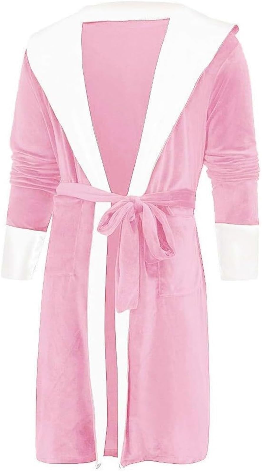 Szlafrok Plus Size Fuzzy Fleece Robe Damska Piżama Miękkie, Lekkie, Ciepłe Szlafroki Z Kapturem Odzież(C,S)