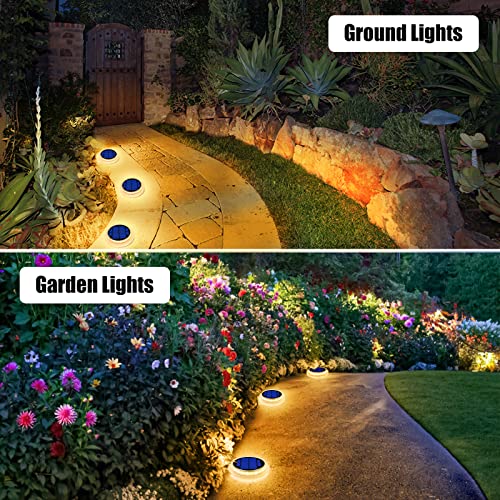YiLaie Solar Decking Lights, Solar Step Ground Lights, 4 Pack - Image 2