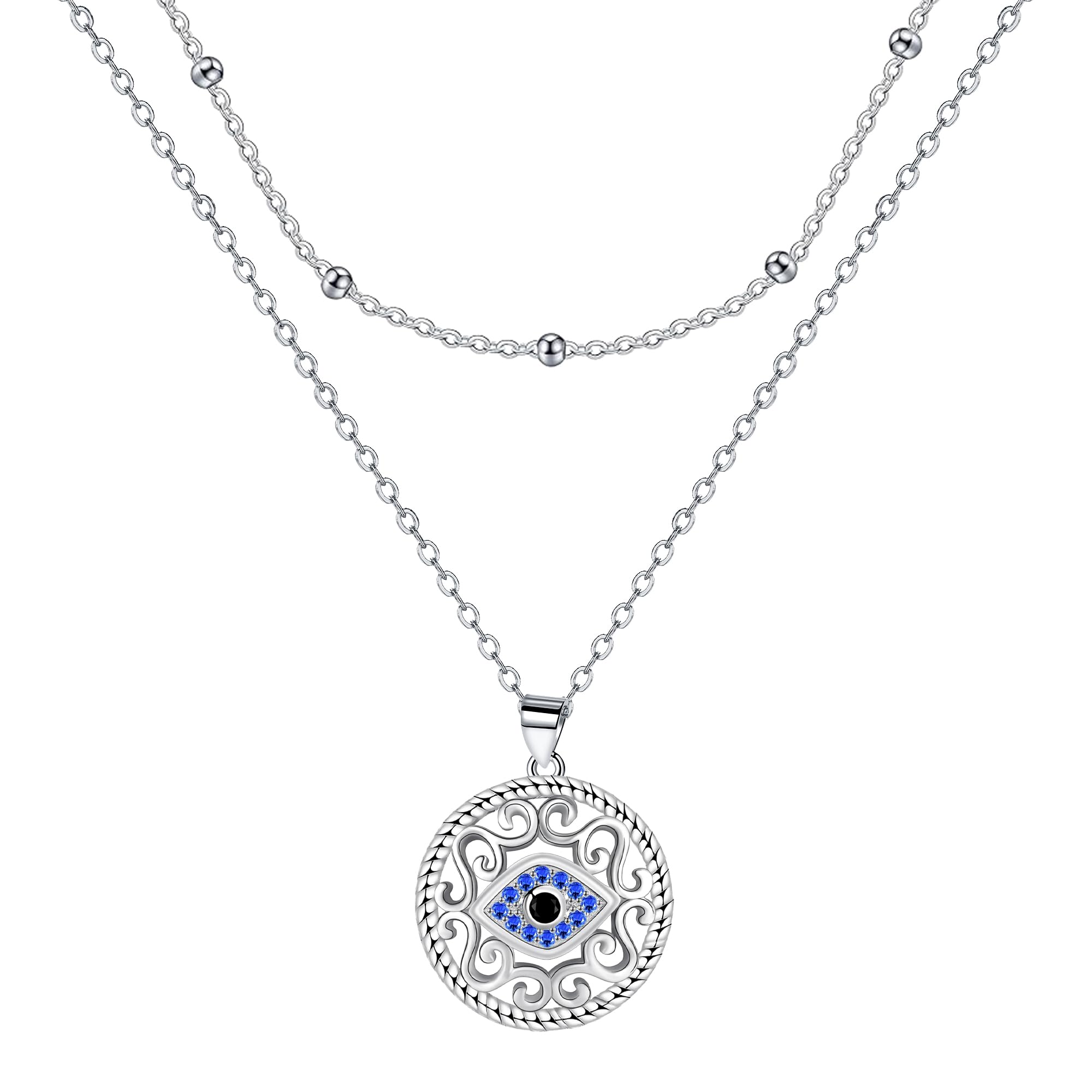 J.MUEN Damen Halskette 925 Silber,Geschenke für Weihnachten Muttertag Geburtstag Valentinstag, Schmuck für Frau Mutter Freundin
