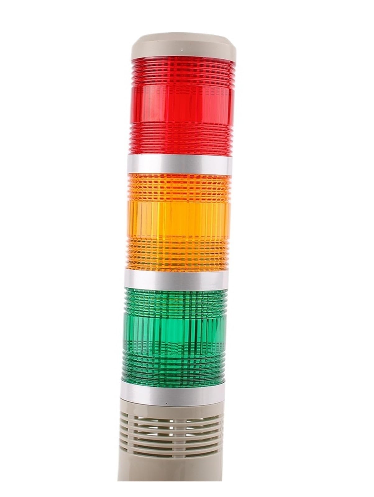 Wielowarstwowa przemysłowa lampa alarmowa, wisząca z boku, wieża sygnałowa LED, lampka ostrzegawcza, DC12V 24V AC110V 220V z brzęczykiem (światło błyskowe 1,DC 12V)